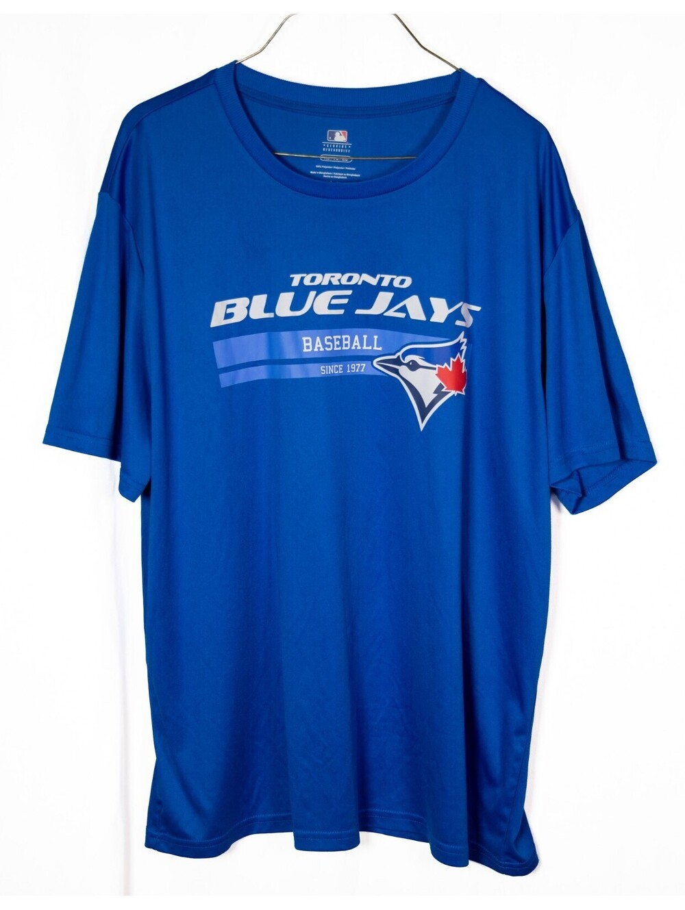 Toronto Blue Jays Mens Size Tall Official MLB Polyester Shirt Exercise - Mens XL